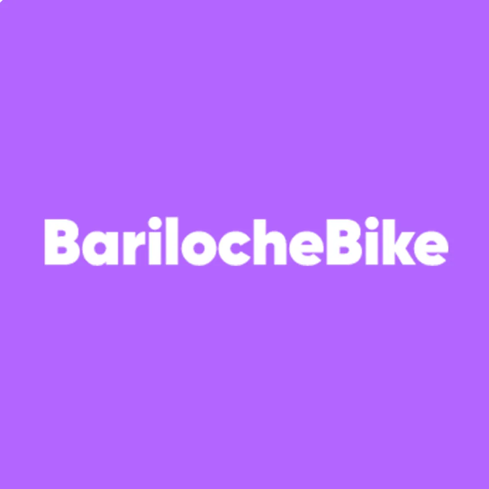 Logotipo violeta de Bariloche Bike
