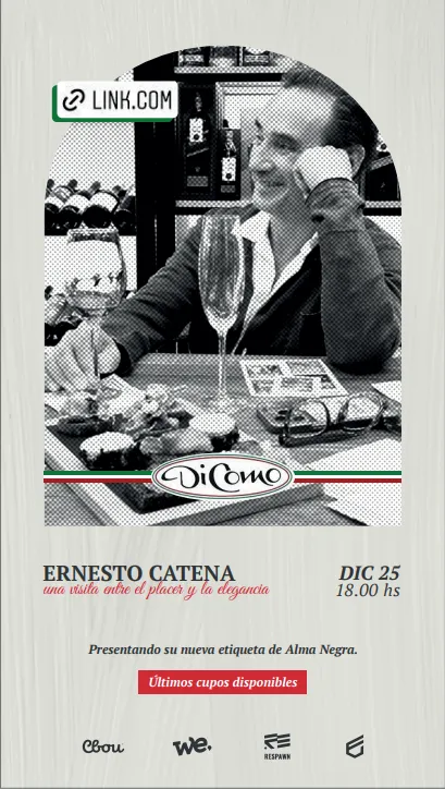 Historia vertical de Dicomo para el evento de Ernesto Catena